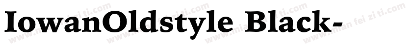 IowanOldstyle Black字体转换
